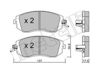 Set placute frana,frana disc SUBARU IMPREZA Limuzina (GR) (2007 - 2016) METELLI 22-0500-1 piesa NOUA