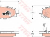 Set placute frana,frana disc SUBARU OUTBACK (BM, BR) (2009 - 2014) TRW GDB3373 piesa NOUA