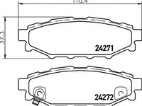 Set placute frana,frana disc SUBARU OUTBACK combi (BL, BP), SUBARU LIBERTY IV (BL, BP), SUBARU LIBERTY IV combi (BL, BP, B13_) - MINTEX MDB2732