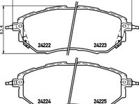 Set placute frana,frana disc SUBARU OUTBACK combi (BL, BP), SUBARU LIBERTY IV (BL, BP), SUBARU LIBERTY IV combi (BL, BP, B13_) - HELLA PAGID 8DB 355 0