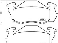 Set placute frana,frana disc SUBARU SUMO bus (E10, E12) - MINTEX MDB2021