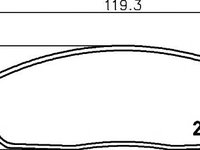 Set placute frana,frana disc SUZUKI ALTO Mk II (EC), SUZUKI ALTO (SS80), SUZUKI SUPER CARRY bus (ED) - TEXTAR 2073101