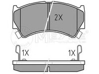 Set placute frana,frana disc SUZUKI BALENO hatchback (EG), SUZUKI ESTEEM (EG), SUZUKI ESTEEM combi (EG) - MEYLE 025 237 9515/W