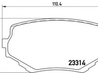 Set placute frana,frana disc SUZUKI GRAND VITARA I (FT) (1998 - 2005) BREMBO P 79 009 piesa NOUA