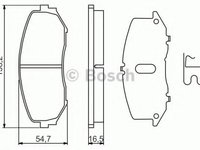 Set placute frana,frana disc SUZUKI GRAND VITARA II (JT) (2005 - 2016) BOSCH 0 986 494 241 piesa NOUA