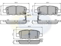 Set placute frana,frana disc SUZUKI GRAND VITARA II (JT) (2005 - 2016) COMLINE CBP3912 piesa NOUA