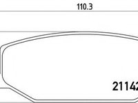 Set placute frana,frana disc SUZUKI JIMNY (FJ) (1998 - 2016) BREMBO P 79 001 piesa NOUA