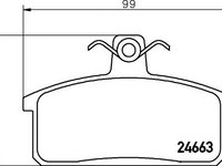 Set placute frana,frana disc SUZUKI SIDEKICK (ET, TA), SUZUKI JIMNY (SJ), SUZUKI ESCUDO autoturism de teren, deschis (ET, TA) - MINTEX MDB2912