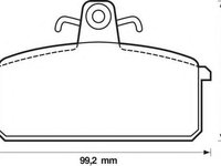 Set placute frana,frana disc SUZUKI SIDEKICK (ET, TA), SUZUKI ESCUDO autoturism de teren, deschis (ET, TA), SUZUKI JIMNY SIERRA (FJ) - JURID 571453J