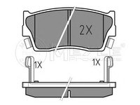 Set placute frana,frana disc SUZUKI SIDEKICK (ET, TA), SUZUKI X-90 (EL), SUZUKI ESCUDO autoturism de teren, deschis (ET, TA) - MEYLE 025 215 0014/W