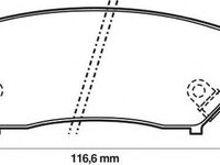 Set placute frana,frana disc SUZUKI SIDEKICK (ET, TA), SUZUKI ESCUDO autoturism de teren, deschis (ET, TA), SUZUKI JIMNY SIERRA (FJ) - JURID 572247J