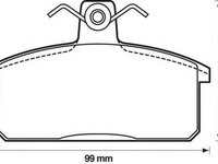 Set placute frana,frana disc SUZUKI SIDEKICK (ET, TA), SUZUKI JIMNY (SJ), SUZUKI X-90 (EL) - JURID 572160J