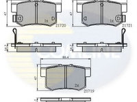 Set placute frana,frana disc SUZUKI SWIFT III (MZ, EZ) (2005 - 2016) COMLINE CBP3445 piesa NOUA