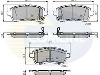 Set placute frana,frana disc SUZUKI SWIFT IV (FZ, NZ) (2010 - 2016) COMLINE CBP31620 piesa NOUA