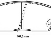 Set placute frana,frana disc SUZUKI SWIFT Mk II hatchback (EA, MA), SUZUKI CULTUS II limuzina (AH, AJ), SUZUKI CULTUS Cabriolet (SF413) - JURID 572181