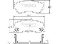 Set placute frana,frana disc SUZUKI SWIFT Mk II hatchback (EA, MA), SUZUKI CULTUS II limuzina (AH, AJ), SUZUKI CULTUS Cabriolet (SF413) - NIPPARTS J36