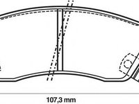 Set placute frana,frana disc SUZUKI SWIFT Mk II hatchback (EA, MA), SUZUKI CULTUS II limuzina (AH, AJ), SUZUKI CULTUS Cabriolet (SF413) - JURID 572179