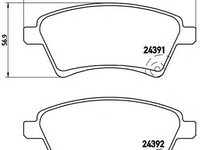 Set placute frana,frana disc SUZUKI SX4 limuzina (GY) (2007 - 2020) BREMBO P 23 105