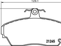 Set placute frana,frana disc TATA B-LINE (40_V2), TATA SAFARI (42_FD), TATA TELCOLINE (40_FD) - TEXTAR 2124502