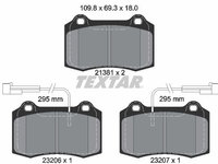 Set placute frana,frana disc TEXTAR 2138103