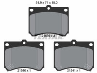 Set placute frana,frana disc TEXTAR 2153901