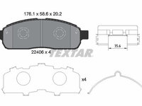 Set placute frana,frana disc TEXTAR 2240601