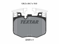 Set placute frana,frana disc TEXTAR 2242501