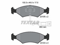 Set placute frana,frana disc TEXTAR 2310501