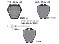 Set placute frana,frana disc TEXTAR 2328001