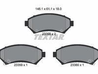 Set placute frana,frana disc TEXTAR 2335801