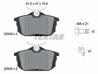 Set placute frana,frana disc TEXTAR 2354901