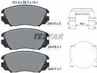 Set placute frana,frana disc TEXTAR 2441501