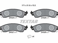 Set placute frana,frana disc TEXTAR 2452501