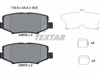 Set placute frana,frana disc TEXTAR 2460201