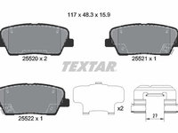 Set placute frana,frana disc TEXTAR 2552008