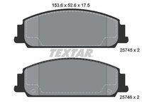 Set placute frana,frana disc TEXTAR 2574501