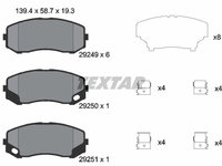 Set placute frana,frana disc TEXTAR 2924901