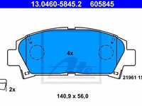 Set placute frana,frana disc TOYOTA AVENSIS Station Wagon (T22) (1997 - 2003) ATE 13.0460-5845.2 piesa NOUA