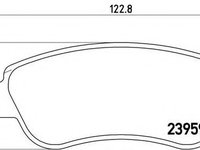 Set placute frana,frana disc TOYOTA AYGO (PAB4_, KGB4_) (2014 - 2020) BREMBO P 61 081