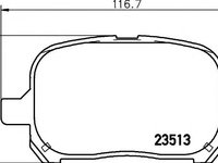 Set placute frana,frana disc TOYOTA CAMRY limuzina (_CV2_, _XV2_), TOYOTA ESTIMA (MCR3_, ACR3_, CLR3_), LEXUS ES limuzina (MCV_, VZV_) - MINTEX MDB192