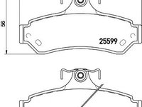 Set placute frana,frana disc TOYOTA CAMRY limuzina (MCV3_, ACV3_, _XV3_), TOYOTA CAMRY limuzina (_XV4_), TOYOTA AURION limuzina (GSV4_, ACV4_) - HELLA