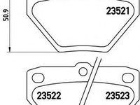 Set placute frana,frana disc TOYOTA COROLLA Verso (ZDE12, CDE12) (2001 - 2004) BREMBO P 83 052 piesa NOUA