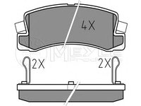 Set placute frana,frana disc TOYOTA COROLLA limuzina (_E8_), TOYOTA COROLLA limuzina (_E9_), TOYOTA COROLLA hatchback (_E9_) - MEYLE 025 200 7615/W