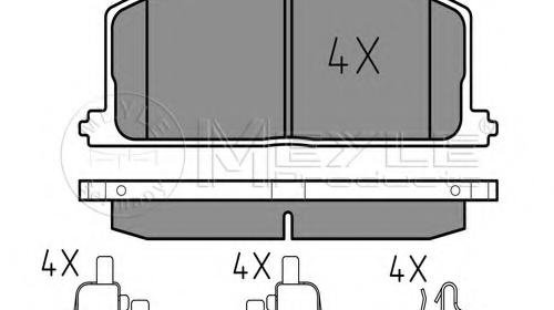 Set placute frana,frana disc TOYOTA COROLLA l