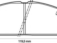 Set placute frana,frana disc TOYOTA COROLLA limuzina (_E8_), TOYOTA COROLLA limuzina (_E9_), TOYOTA COROLLA hatchback (_E9_) - JURID 572255J