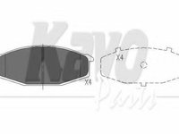 Set placute frana,frana disc TOYOTA CROWN limuzina (_S1_), NISSAN 280 ZX,ZXT (HGS130), NISSAN PATROL Station Wagon (W260) - KAVO PARTS KBP-6520