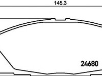 Set placute frana,frana disc TOYOTA HIACE IV bus (LH1_), TOYOTA HIACE SBV IV caroserie (LXH1_, RZH1_, LH1_), TOYOTA QUANTUM IV (TRH2_, KDH2_) - TEXTAR