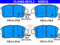 Set placute frana,frana disc TOYOTA IQ (KPJ1_, NGJ1_, KGJ1_, NUJ1_) (2008 - 2020) ATE 13.0460-5810.2