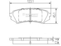 Set placute frana,frana disc TOYOTA LAND CRUISER - BUNDERA (PZJ7_, KZJ7_, HZJ7_, BJ7_, LJ7_, RJ7, TOYOTA PRADO (UZJ100), LEXUS LX (UZJ100) - NIPPARTS