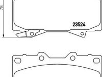 Set placute frana,frana disc TOYOTA LAND CRUISER 90 (J9) (1995 - 2016) TEXTAR 2352402 piesa NOUA